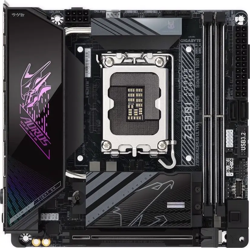 Montaje Placa Base Gigabyte Z890I AORUS ULTRA Gaming PC Ciudad Puerta de Hierro